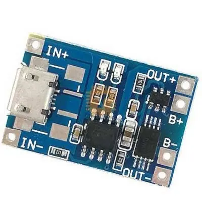 Picture of TP4056 1A Battery Charging Module-Micro B USB