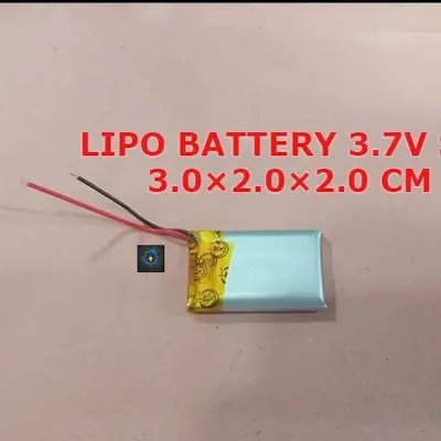 Picture of Lipo Battery 3.7V Size 3.0×2.0×2.0 cm (Silver)