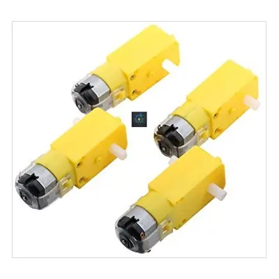 Picture of Gear Motor 3V ~ 6V DC for Robot Wheel - 4pcs (Multicolor)