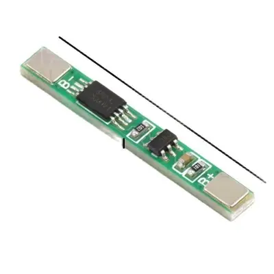 Picture of BMS Battery Protection Board 1S 3.7V 3A li-ion 18650 AA AAA Lipo Li-ion Lithium Battery BMS Charger Protection Module Board Circuit (Silver)