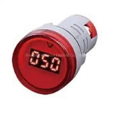 Picture of Digital Voltmeter 22mm AC 60 -500V Volt Voltage (Red)