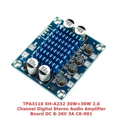 Picture of TPA3110 XH-A232 30W+30W 2.0 Channel Digital Stereo Audio Amplifier Board DC 8-26V 3A C6-001