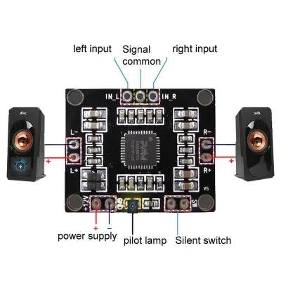 Picture of PAM8610 digital power amplifier board 2 x15w dual channel stereo mini class D power amplifier board