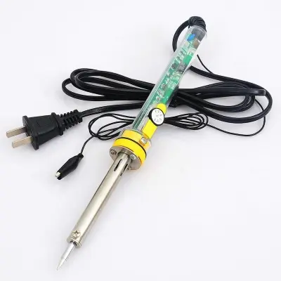 Picture of Hand tools High Temperature Adjustable Soldering Iron 60W- Transparent (Silver)