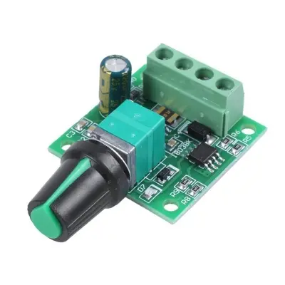 Picture of High Quality 5V-28V 12V 24V 5A PWM DC Motor Speed Control Switch Controller Volt Regulator LED Dimmer Tool Professional - dc motor (Black)