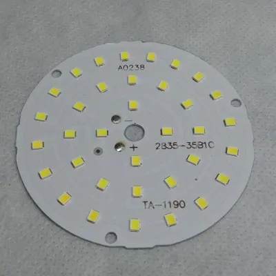 Picture of Rechargeable LED lamp Plate 5V 12W AC DC Backup Lamp Using 18650 Battery (White)