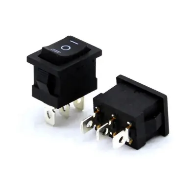 Picture of 1pcs-ON-OFF SWITCH- 250VAC/3A BLACK (Black)