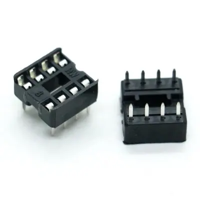 Picture of 8 Pin IC Socket- 10pcs (Black)