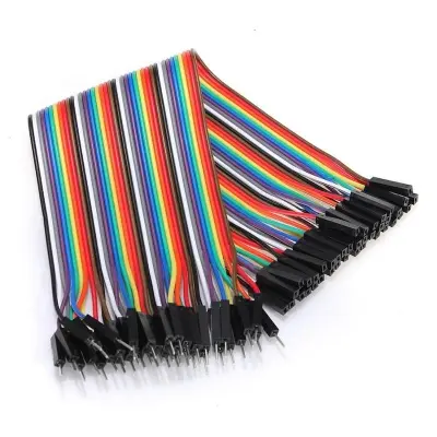 Picture of 40pcs Male to female Dupont Wire Jumper Cable (Multicolor)