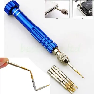 Picture of 5 in 1 Multi Function Compact Screw Driver for Mobile & Micro Electronics Modules (Multicolor)