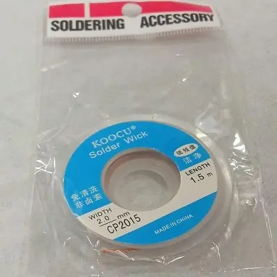 Picture of Desoldering Braid Solder Remover Wick-Length: 1.5mm width 2.0mm﻿ (Gold)