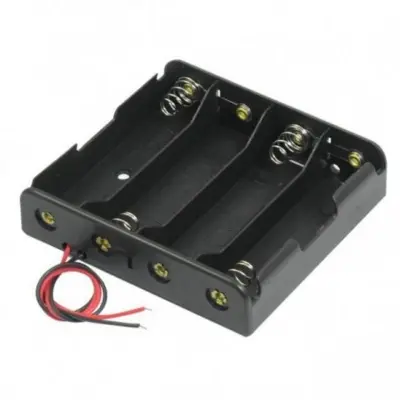 Picture of 3.7V 18650 battery Case Holder Bracket Storage 4x Slot (Black)