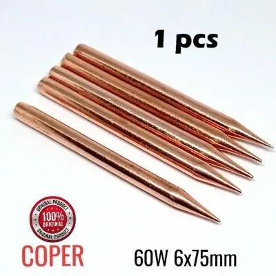 Picture of 60W Soldering Iron Coper Bit, Iron Tip High quality Coper Replaceable (Gold)