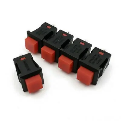 Picture of Push Switch 2pin, Red- 5pcs (Multicolor)