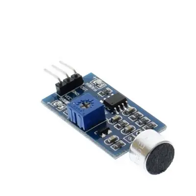 Picture of SOUND DETECTION SENSOR MODULE SOUND SENSOR INTELLIGENT VEHICLE FOR ARDUINO (Silver)