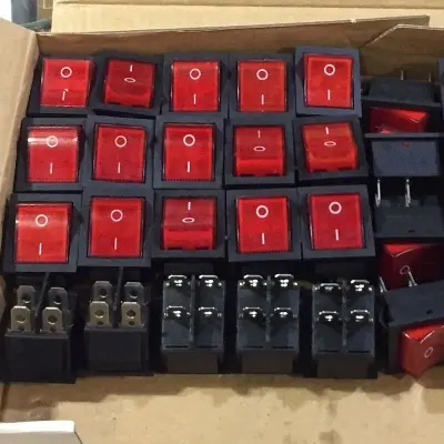 Picture of IPS/ups ON-OFF 4 Pin Switch 2Pcs (Red)