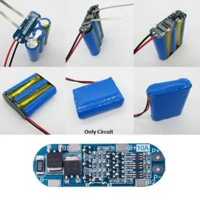 Picture of 3S 12V 18650 10A BMS Charger Li-ion Lithium Battery Protection Board- 1pcs - Battery - Battery (Silver)