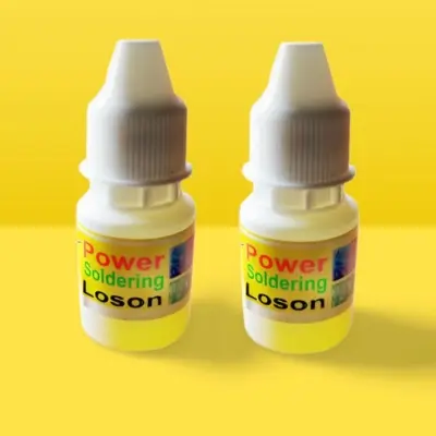 Picture of Power Soldering Loson Flux Liquid Paste For Soldering Stations Mobile Circuit Board General Purpose-2pcs (Yellow)