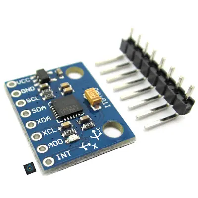 Picture of GY521 GY-521 MPU-6050 MPU6050 MPU 6050 Sensor Module DC 3V 5V 3 Triple 3 Axis Analog Gyr-oscope Accel-erometer Compatible Board For Arduino IIC I2C Interface Gy-ro Sensors (Silver)