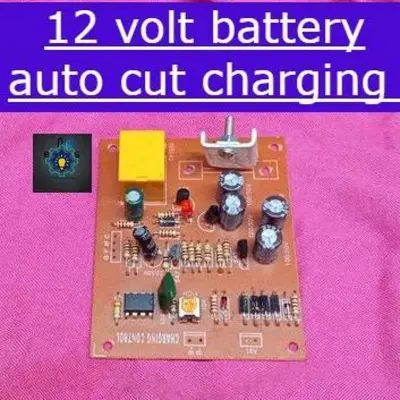 Picture of 12 volt battery auto cut charging circuit (Silver)