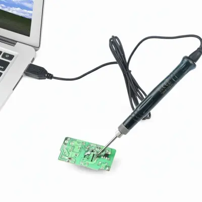 Picture of Portable Powered USB Soldering Iron Pen 5V 8W Pen KIT (Black)