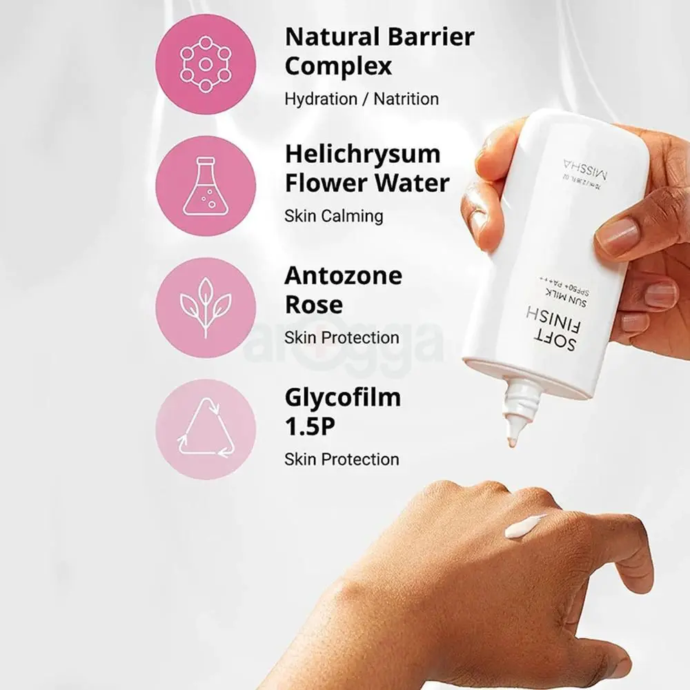 Picture of Missha All Around Safe Block Soft Finish Sun Milk SPF50+ PA+++ -70ml