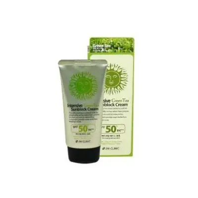 Picture of 3W Clinic Intensive Green Tea Sunblock Cream SPF 50+PA+++