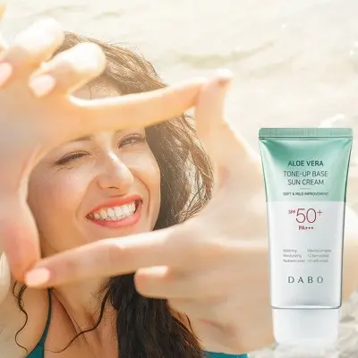 Picture of Dabo Aloe Vera Tone-Up Base Sun Cream SPF50+