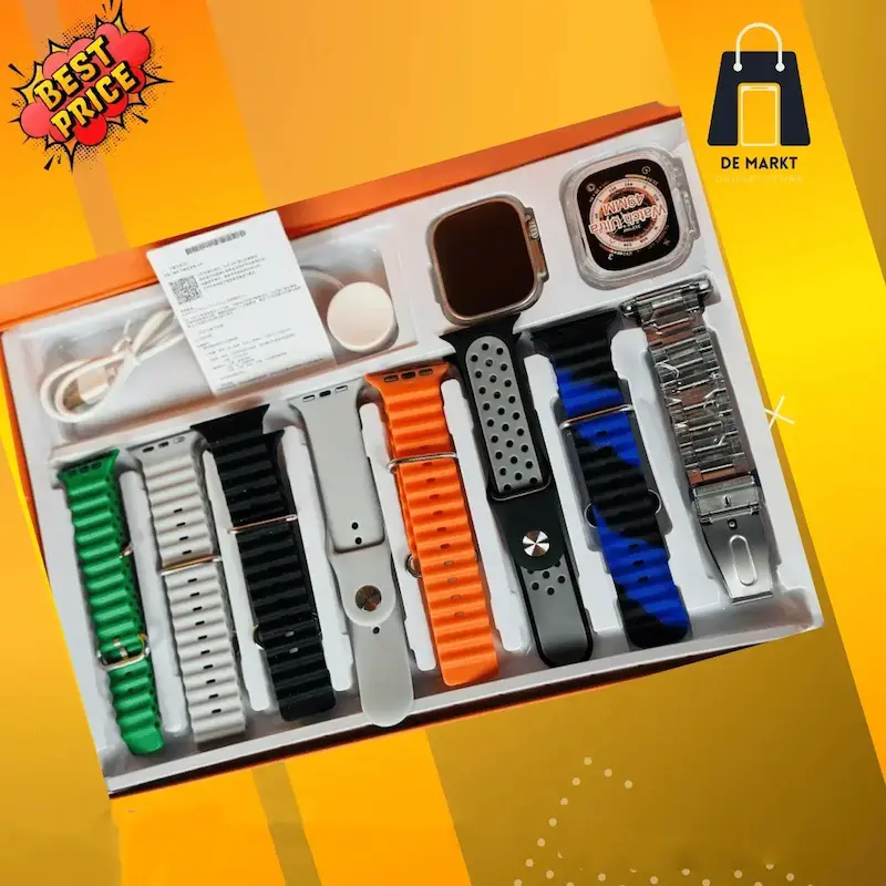 Picture of HK 9Ultra Smartwatch Golden Edition (Dual Straps)