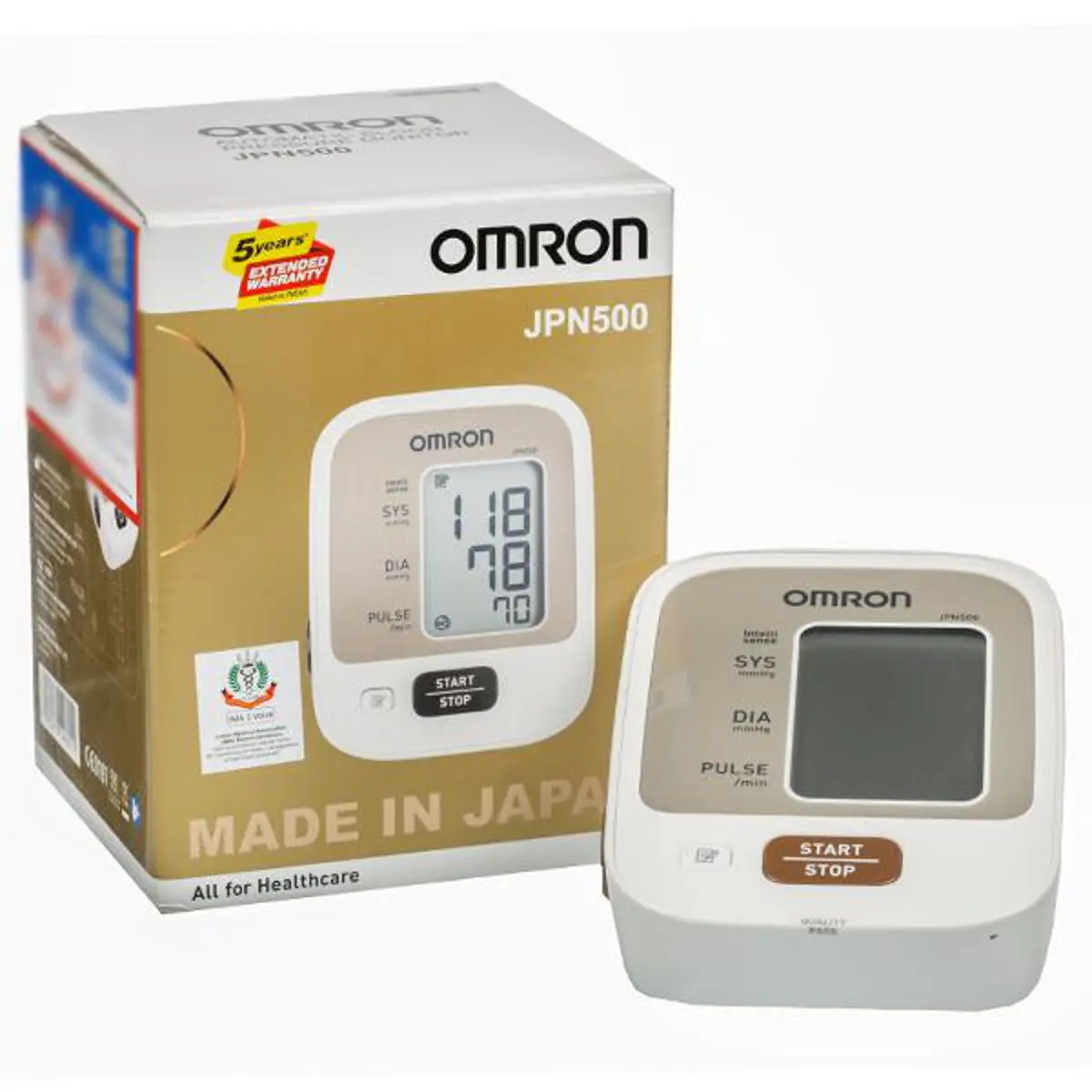 Picture of Omron JPN500 Digital Automatic Blood Pressure Monitor/Machine, Made in Japan