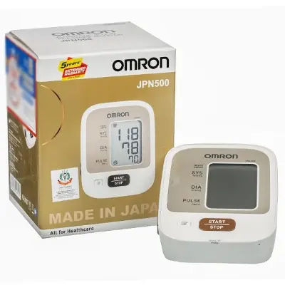 Picture of Omron JPN500 Digital Automatic Blood Pressure Monitor/Machine, Made in Japan