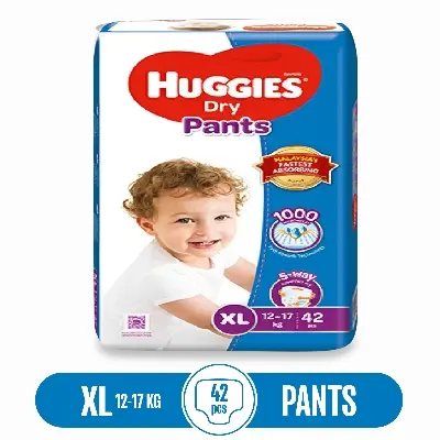Picture of Huggies Diaper Dry Pant  XL (12-17Kg) - 42 Pcs