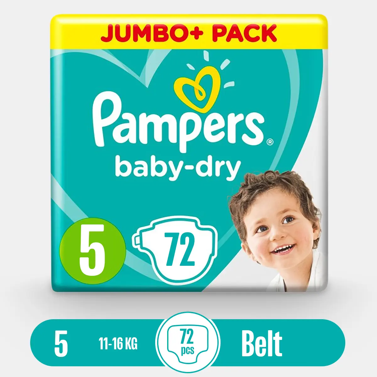 Picture of Pampers Baby Dry Diapers Belt Size 5-(11-16kg)- 72 Pcs