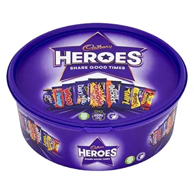 Picture of Cadbury Heroes Chocolates Tub 600gm Box, Made in UK