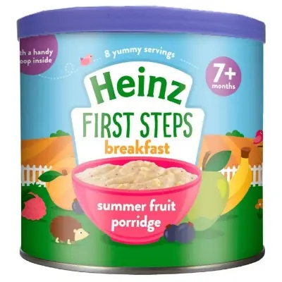 Picture of Heinz First Steps Breakfast Summer Fruit Porridge 240gm For 7 Months+ Baby