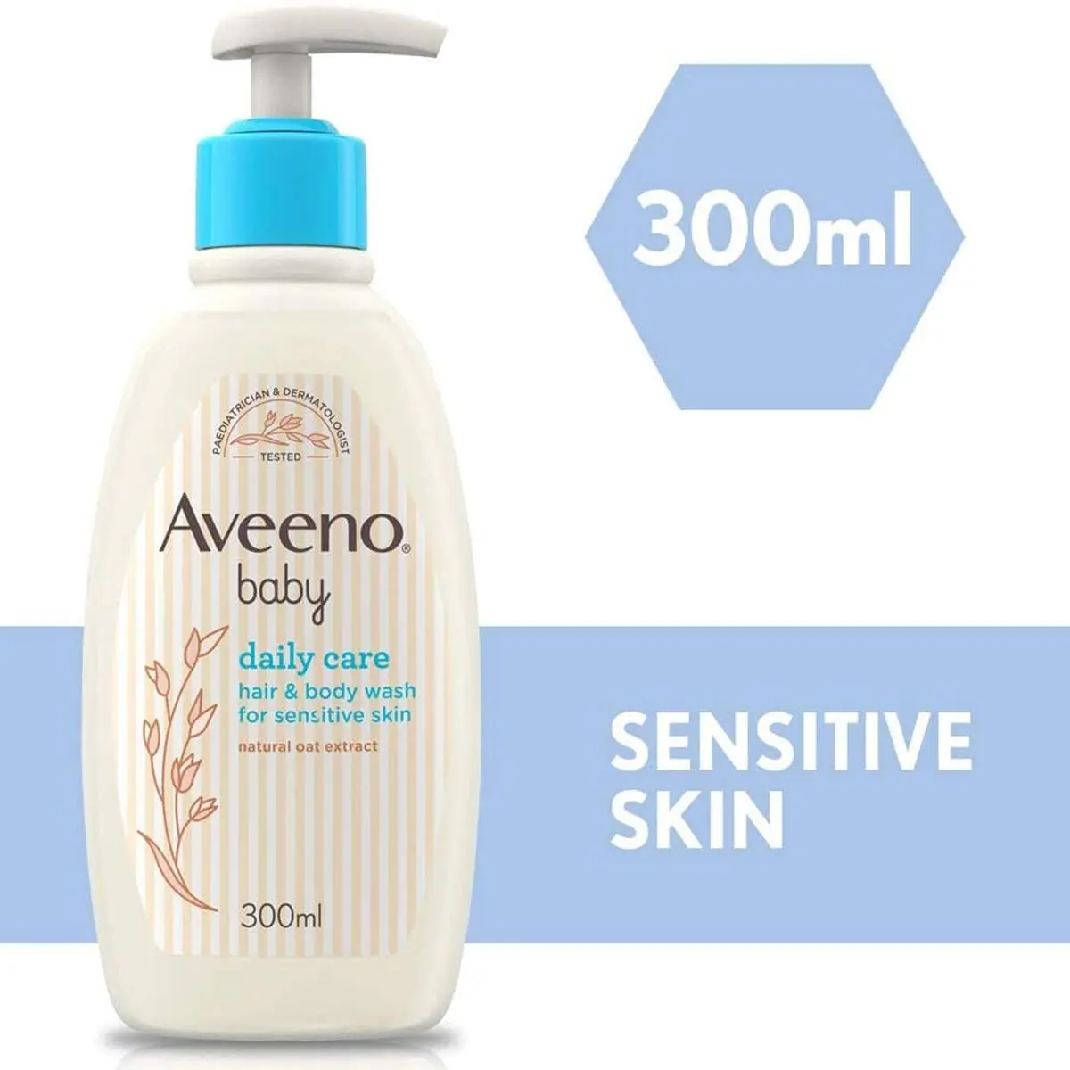 Picture of Aveeno Baby Daily Care Hair & Body Wash 300 ML, Made in UK