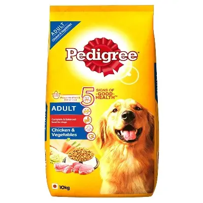 Picture of Pedigree Adult Dry Dog Food, Chicken & Vegetables 10kg Pack Thailand