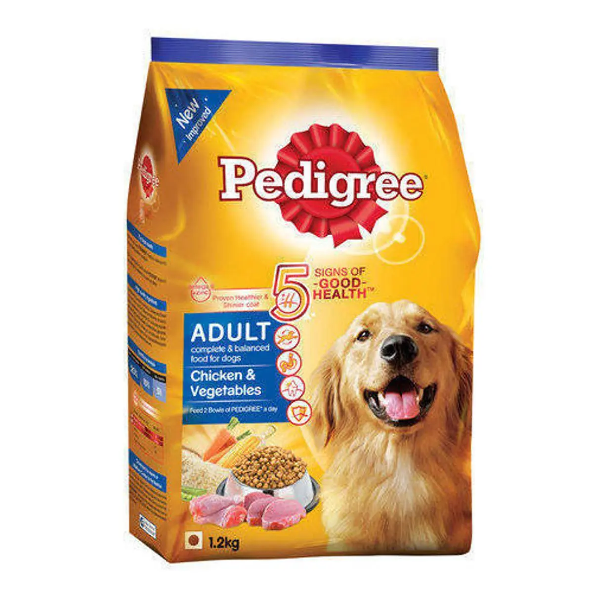 Picture of Pedigree Adult Dry Dog Food Chicken and Vegetables Flavor 1.2kg Pack