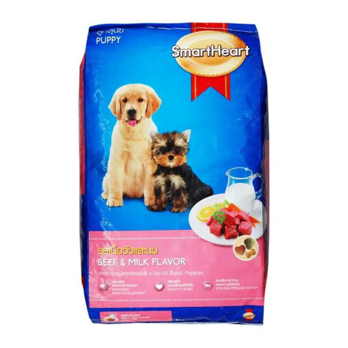 Picture of Smart Heart Puppy Dog Food Beef & Milk 3Kg Pack