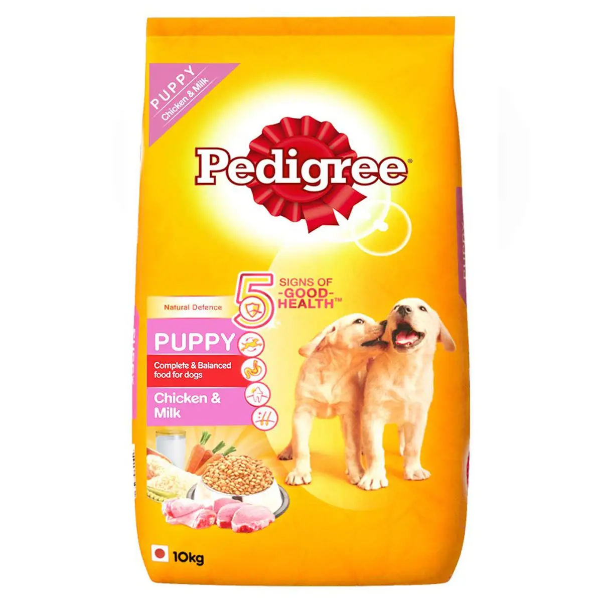 Picture of Pedigree Puppy Dry Dog Food, Chicken & Vegetables, 10kg Pack