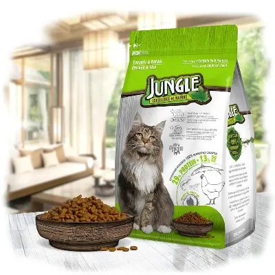 Picture of Jungle Adult Cat Food With Chicken and Fish 1.5Kg