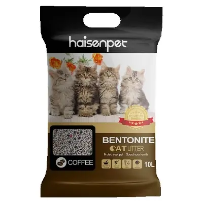 Picture of HaisenPet Bentonite Cat Litter Coffe 10 Ltr