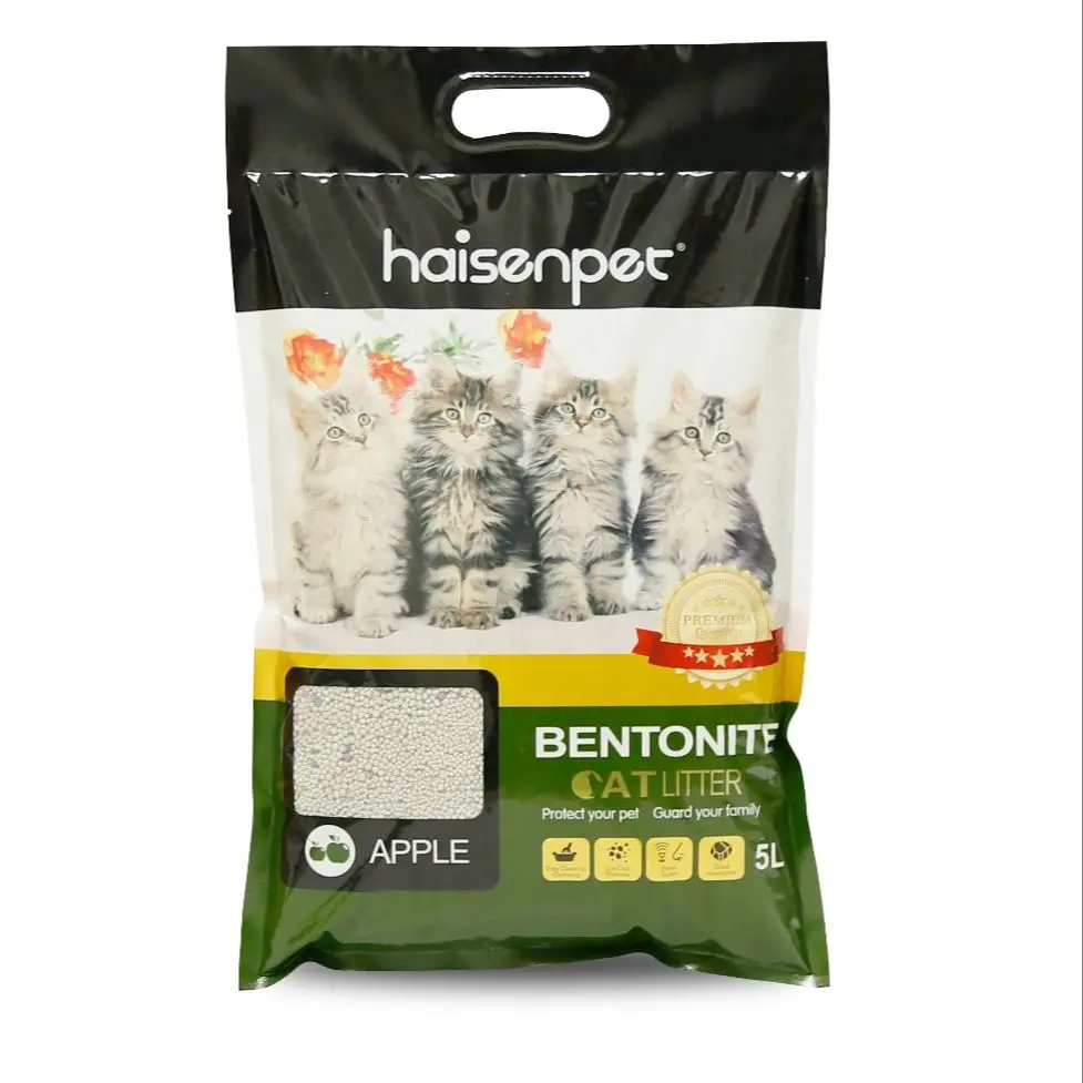 Picture of HaisenPet Bentonite Cat Litter Apple Flavor 5 Ltr