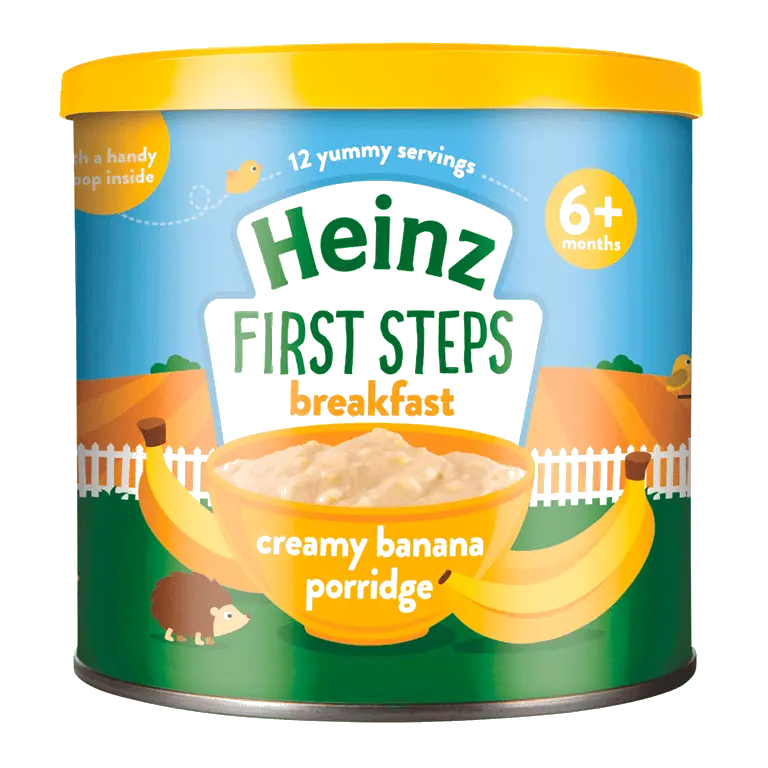 Picture of Heinz First Steps Breakfast Creamy Banana Porridge 6+ Months 240gm, UK