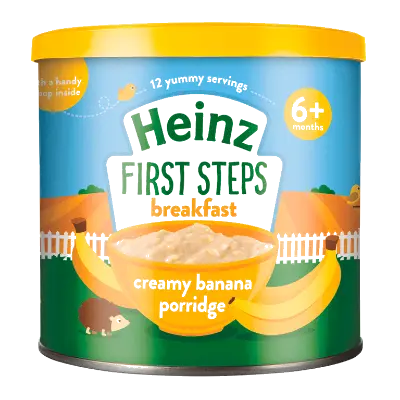 Picture of Heinz First Steps Breakfast Creamy Banana Porridge 6+ Months 240gm, UK