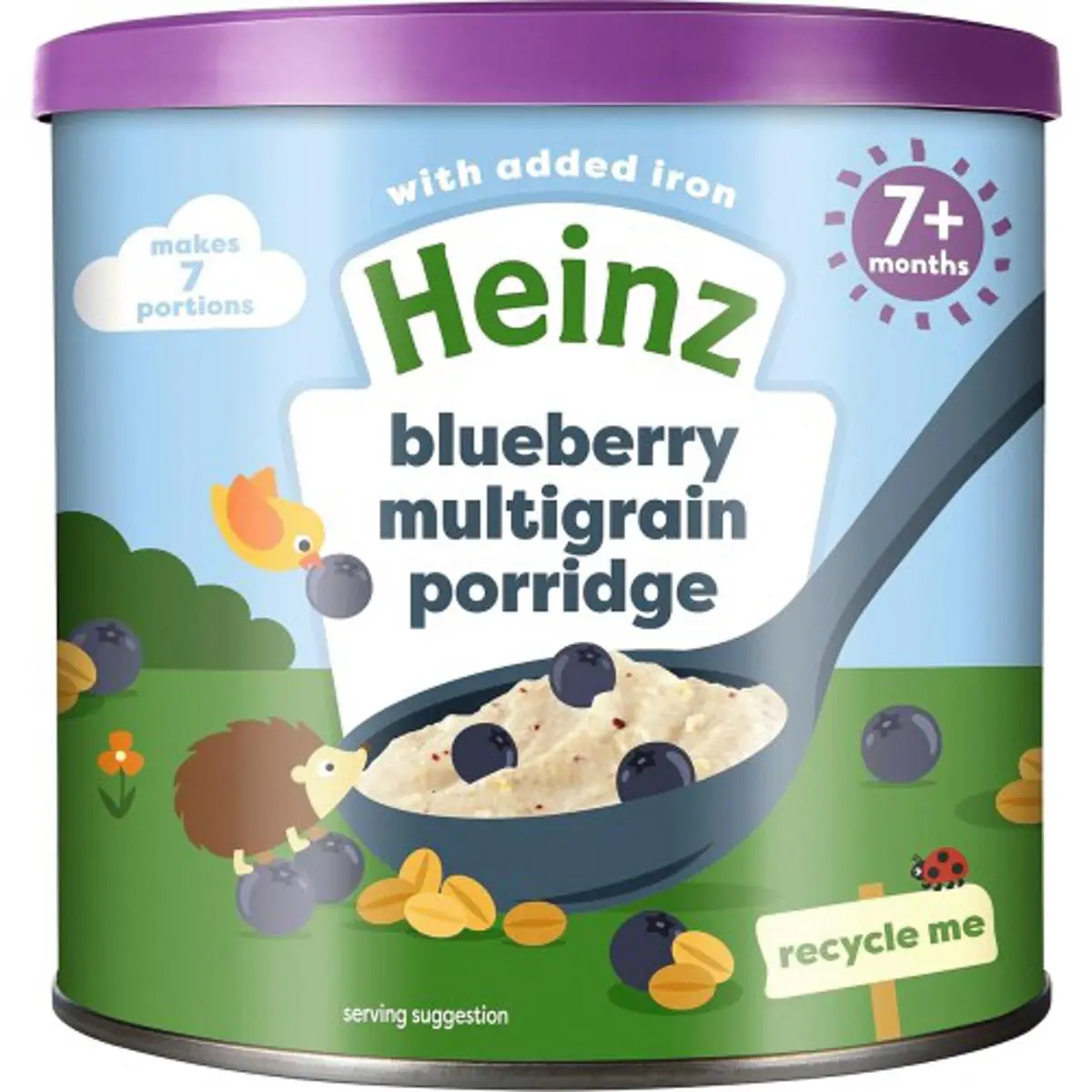 Picture of Heinz Blueberry Multigrain Porridge 7+ Months 220gm, Made in UK
