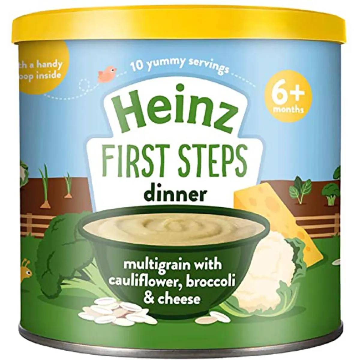 Picture of Heinz Multigrain With Cauliflower Broccoli & Cheese Dinner From 6+ Months 240gm, UK