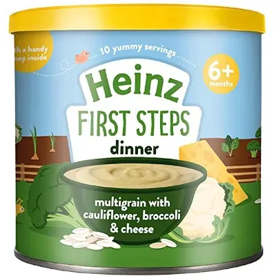 Picture of Heinz Multigrain With Cauliflower Broccoli & Cheese Dinner From 6+ Months 240gm, UK