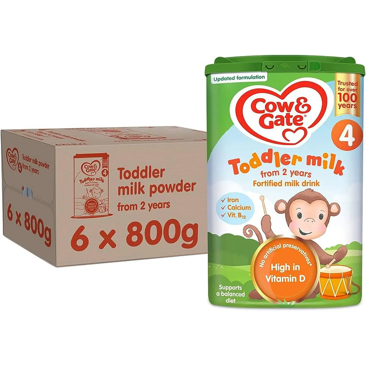 Picture of Cow & Gate 4 Toddler Baby Milk Powder Formula 2-3 Years 800g Made in UK