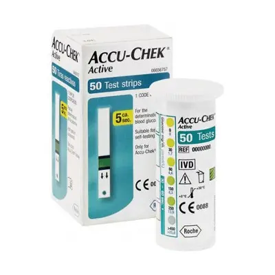 Picture of AccuChek Active Strips Box 50 Pcs, Germany
